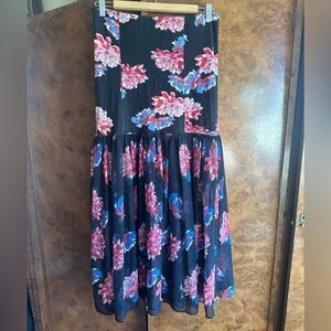 Unique free people mermaid floral skirt